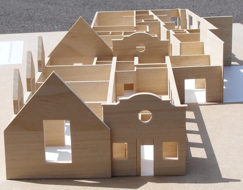 Architectural model of houses