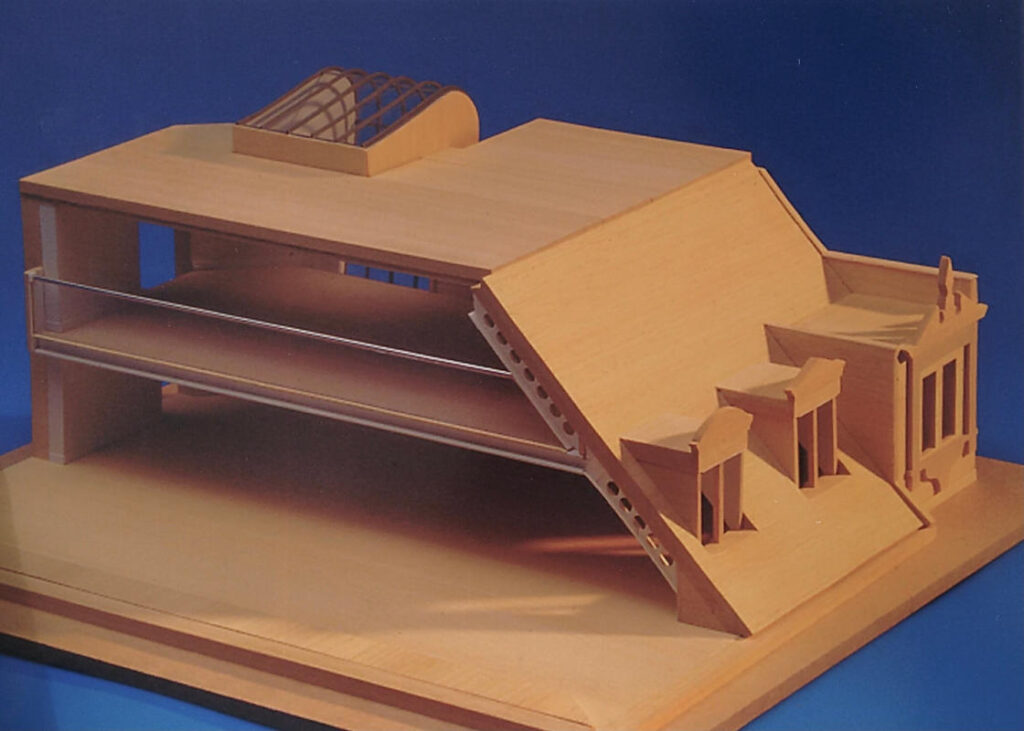 Architectural model of roof