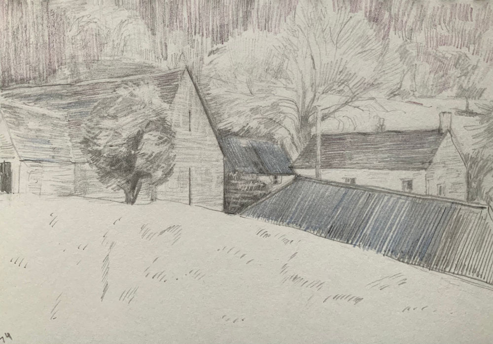 Artist Joanna Logan Farm Houses